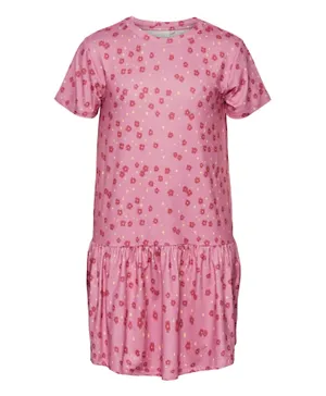 Little Pieces Floral Dress - Barely Pink