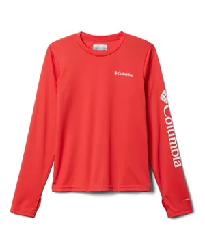 Columbia Fork Stream Long Sleeves T-Shirt - Red Hibiscus