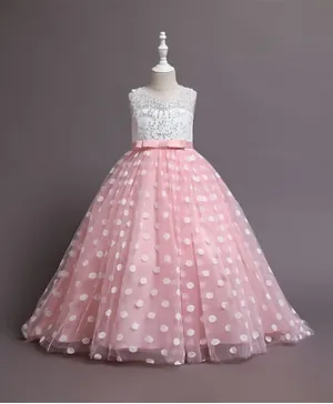 Babyqlo Polka Dotted Gown - Pink