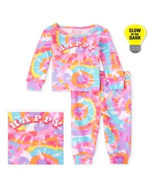 The Children's Place Happy Glow In The Dark Pajama Set - Multicolor