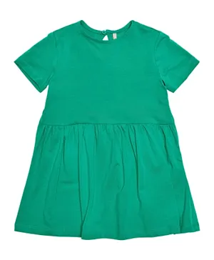 Only Kids Flared Basic Dress - Winter Green