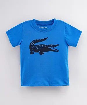 Lacoste Ribbed Neckline T-Shirt - Blue