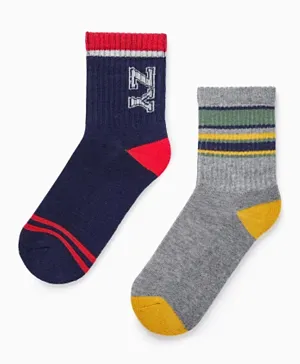 Zippy 2 Pack of Sports Socks - Multicolor