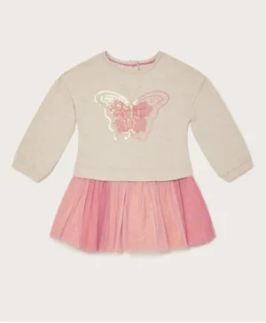 Monsoon Children Baby Butterfly Net Skirt Dress - Multicolor