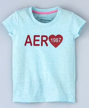 Aeropostale PS Graphic T-Shirt - Turquoise