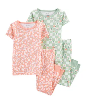 Carter's 2 Pack Floral Snug Fit Pajamas Set - Multicolor