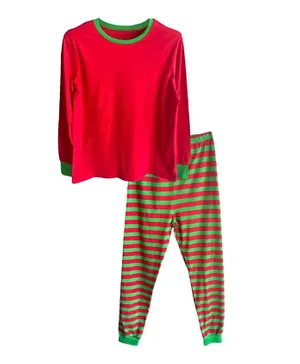 Brain Giggles Christmas Pyjamas Set - Red