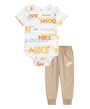Nike All Over Printed Bodysuit With Pants Set - Multicolor
