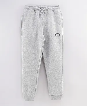 Criminal Damage Eco Drawstring Joggers - Light Grey