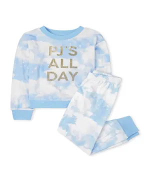 The Children's Place 2Pc PJ All Day Sequin Nightsuit - Blue