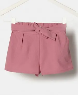 Zarafa Belted Shorts - Pink