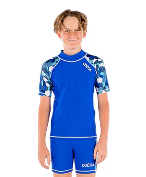 Coega Sunwear 2 Piece Swim Suit - Blue Hexagons