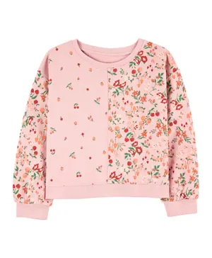 Carter's Floral French Terry Sweatshirt - Pink