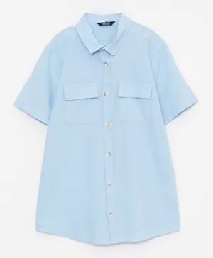 LC Waikiki Basic Long Shirt - Light Blue