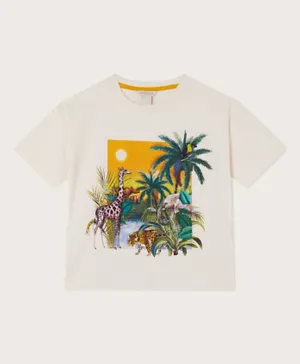 Monsoon Children Safari Digital Printed T-Shirt - Multicolor