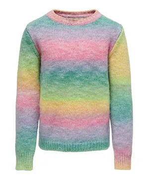 Only Kids Rainbow Pullover - Multicolor