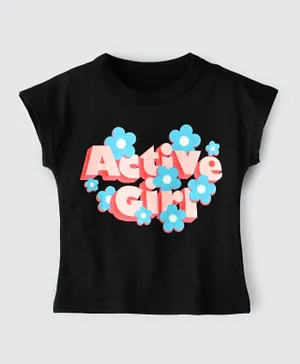 Babyqlo Active Girl T-Shirt - Black