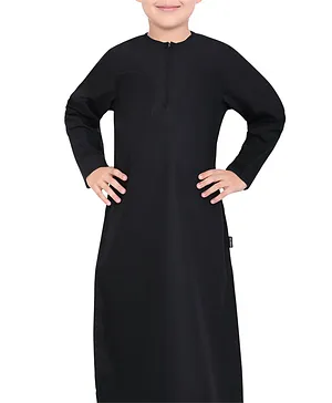 Mashroo Aplos Omani Kandora - Black