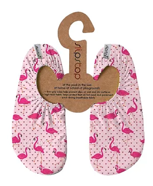 Slipstop Sisi Flamingo Print Multipurpose Pool Shoes - Pink
