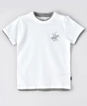 Beverly Hills Polo Club 2 For 1 Layered Look Tee - White