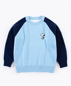 Kookie Kids Full Sleeves Sweaters - Blue