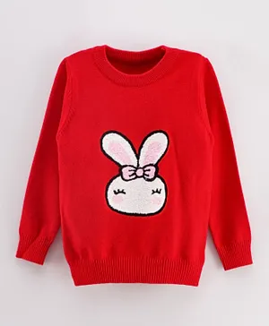 Kookie Kids Full Sleeves Sweater - Red