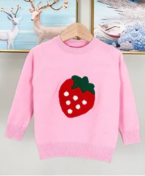 Kookie Kids Full Sleeves Sweater - Pink