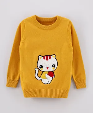 Kookie Kids Printed Sweater - Yellow