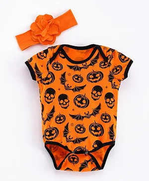 Kookie Kids Halloween Bodysuit - Orange