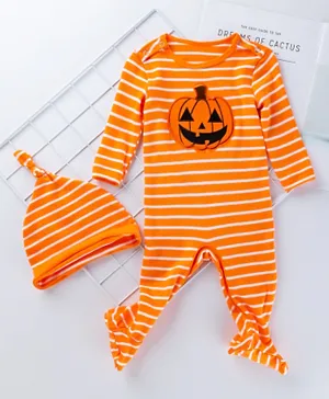 Kookie Kids Halloween Sleepsuit - Orange