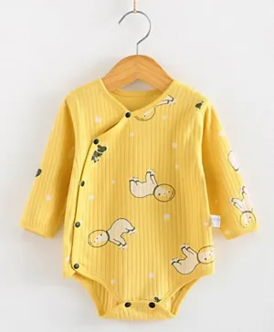 Kookie Kids Full Sleeves Bodysuit - Yellow