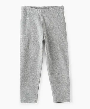 Jelliene Basic Knit Leggings - Grey