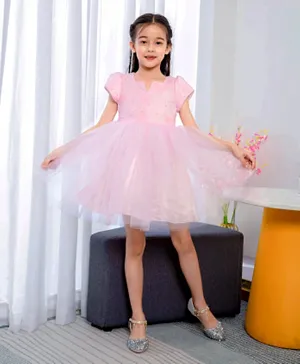 Kookie Kids Short Sleeves Dress - Pink
