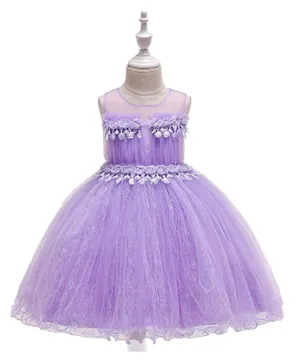 Kookie Kids Sleeveless Gown - Purple