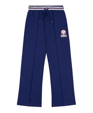 Franklin & Marshall Girls Wide Joggers - Blue