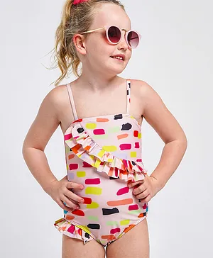 Kookie Kids V Cut Swimsuit - Pink