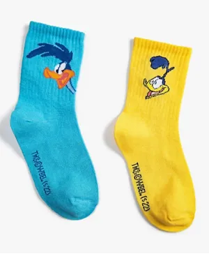 Koton 2-Pack Road Runner Printed Socks Set - Multicolor