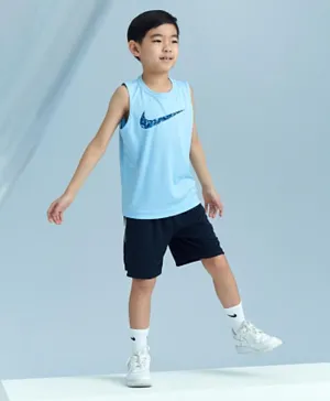 Nike Swoosh Graphic Tank Tee - Blue