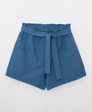 LC Waikiki Basic Poplin Shorts - Blue