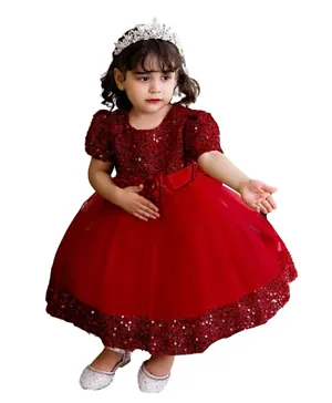 Babyqlo Sequin Tutu Dress - Red