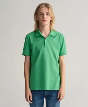 Gant Logo Piqua Polo Shirt - Green