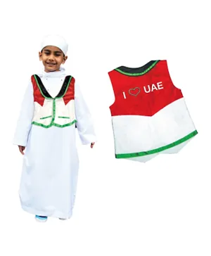 Party Magic UAE National Day Patriotic Hero Costume Vest - Small