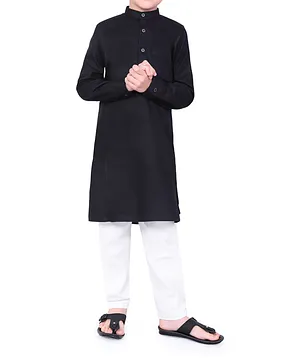 Mashroo Kali Kurta - Black