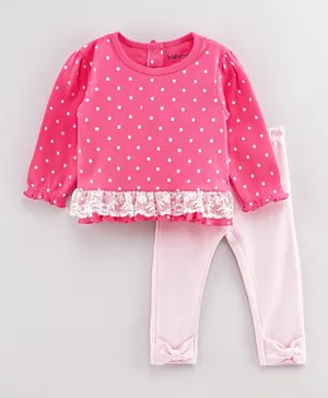 Babyoye Full Sleeves Suit Print - Pink