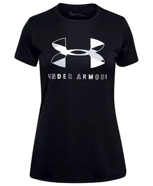 Under Armour Tech Graphic Big Logo Short Sleeves T-Shirt - Black