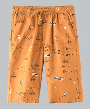 Nexgen Juniors All Over Print Shorts - Rust