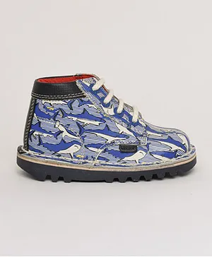 Kickers Kick Hi Joules - Blue