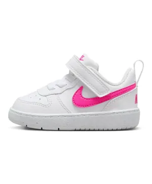 Nike Court Borough Low Recraft Shoes - White & Pink