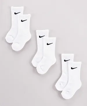Nike 3 Pack NHN Basic Pack Crew Socks - White