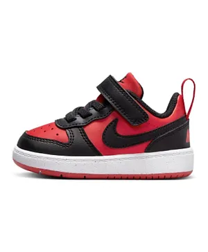Nike Court Borough Low Recraft Shoes - University Red/Black/White